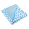 Wendbare Babyautositzdecke - Chevron blau